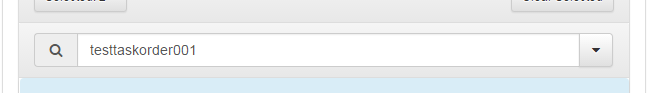 Add Price Dialog: Select Contract/TO Tab: Custom Selection Panel: Search Field